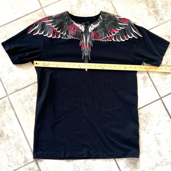 Marcelo Burlon County of Milan Black Icon Wings Short Sleeve T-Shirt Medium NWOT - Picture 11 of 12